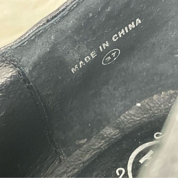 Jeffrey Campbell | Oxford heel bootie 7 US (37)front lace up,black 3 1/2” heel - Picture 5 of 8